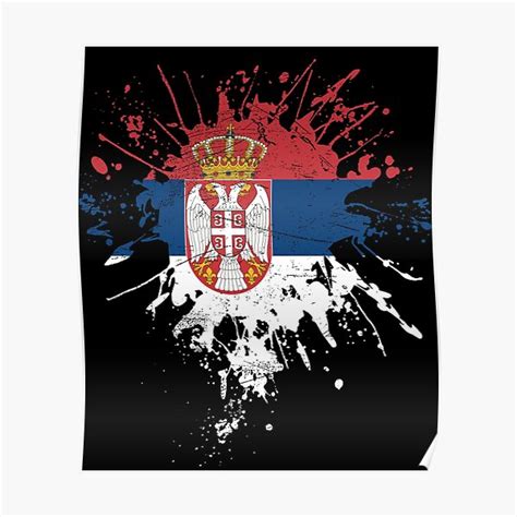 Serbian Flag Poster For Sale By Mila1946 Redbubble