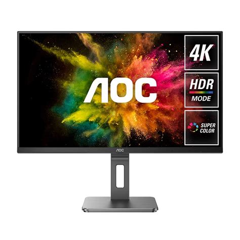 Aoc U P U Bs K Uhd Clearvision Hdr Adaptive Sync Ips Monitor