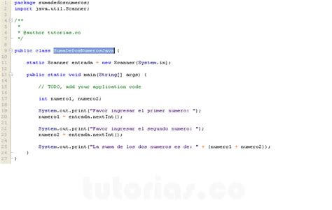 Operadores Java Suma De Dos Numeros Tutorias Co
