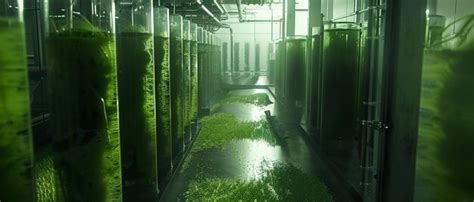 Algae Biofuel Production Algae Farms and Biofuel Technology | Premium ...