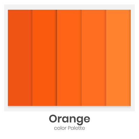 Cole O De Paleta De Cores Laranja Para Design De Ilustra O Vetor