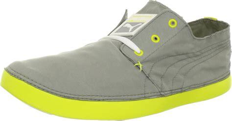 Buy Puma Mens Tekkies Lite M Limestone Grayfuorescent Yellow 115 D