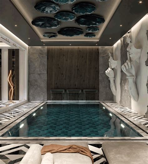 ARTISTIC INDOOR POOL DESIGN on Behance