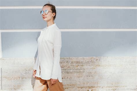 Young Woman Wearing Sunglasses By Stocksy Contributor Amor Burakova