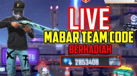 Live Mabar Free Fire Team Code Berhadiah YouTube