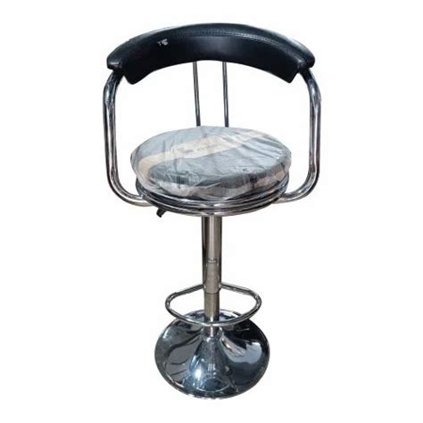 Black And Silver Stainless Steel Bar Chair At Rs 2800 In Jamshedpur