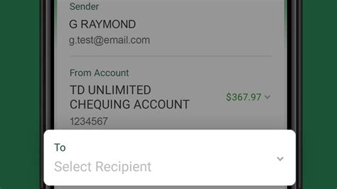 Send Money Within Canada With Interac E Transfer On Td App