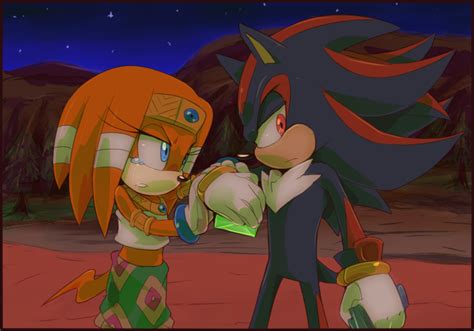 Shadow X Tikal Just Like Him By Cylent Nite On Deviantart Sonic