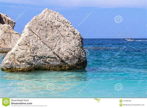 Cala Mariolu Beach on the Sardinia Island, Italy Stock Image - Image of beautiful, italy: 101084495