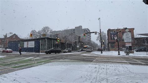Hamilton and Niagara hit with snow, strong winds expected | CBC News
