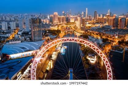 1,226 Night View Tianjin City Skyline Images, Stock Photos & Vectors ...