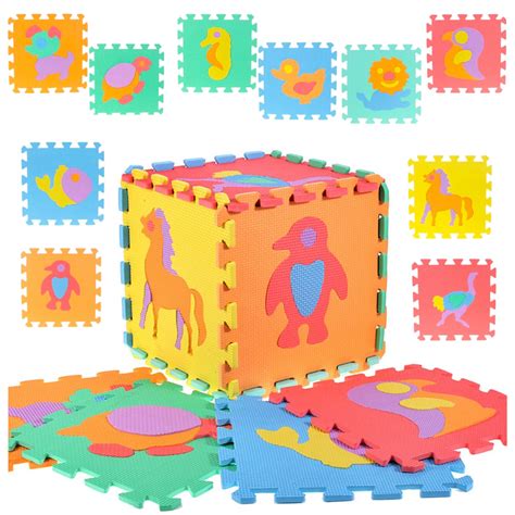 Edukacyjna Mata Piankowa Grube Puzzle Piankowe 29cm 10 Sztuk