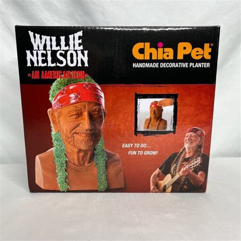 Chia Pet | Art | New Willie Nelson Chia Pet An American Icon Decorative ...