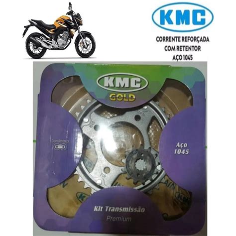 Kit Relacao Transmissao Tracao Honda Cb F Twister