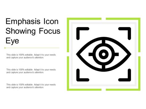 Emphasis Icon Showing Focus Eye | PowerPoint Slide Presentation Sample ...