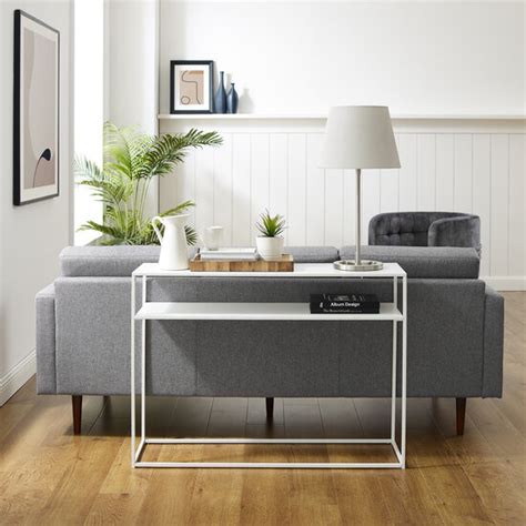 Matte Black Or White Braxton Console Table Measuring W X D X