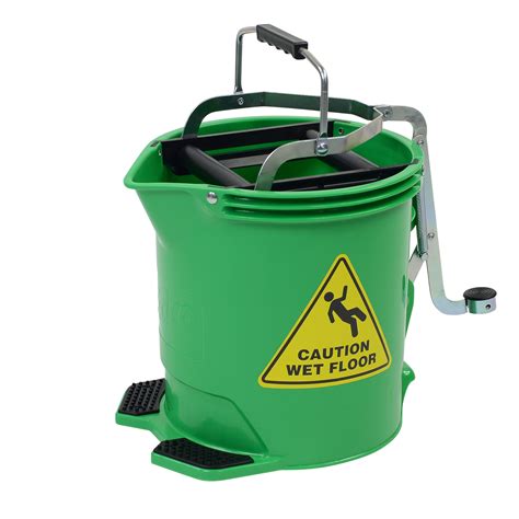 Edco L Plastic Mop Bucket Metal Wringer Advance Chemicals