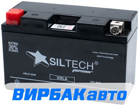 Купить Аккумулятор SILTECH VRLA 1208 (YT7B-4.YT7B-BS) 8 Ач 130 А прямая ...