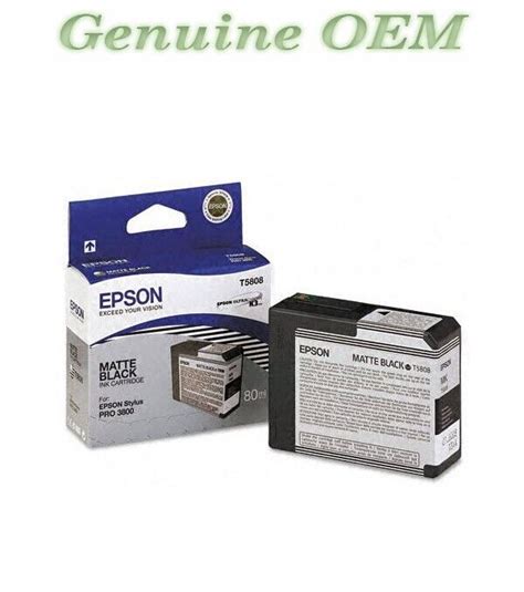 T Original Oem Epson K Ultrachrome K Ink Cartridge Matte Black