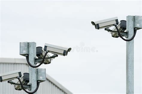 Cctv Security Camera Video System For Safety Installed Outside The