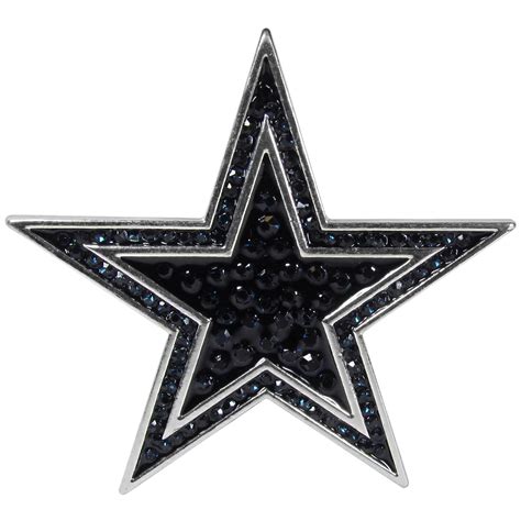 Dallas Cowboys Pin Rhinestone Crystal 73656 6 Pack Turnovers Inc