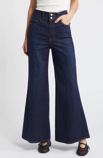 Frame Le Palazzo High Waist Crop Wide Leg Jeans Nordstrom