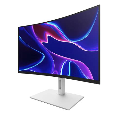 monitor curvo profesional     nzxt canvas  blanco