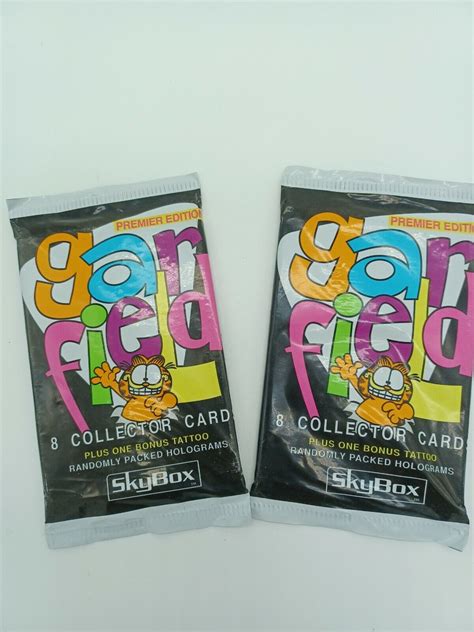 Set Of Garfield Premier Edition Skybox Collector Cards Card