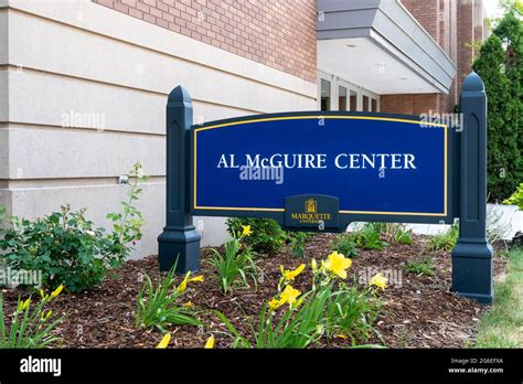 MILWAUKEE, WI,USA - JUNE 19, 2021 - Al McGuire Center on the campus of ...