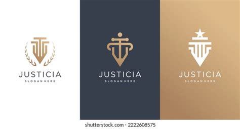 Justice Logo Design Creative Style Stock Vector (Royalty Free ...