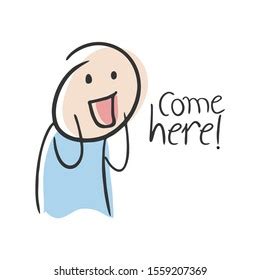 357 Come here cartoon Images, Stock Photos & Vectors | Shutterstock