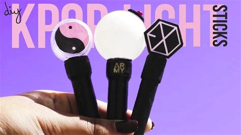 Diy Mini Kpop Lightsticks No Resin Battery Operated Kpop Diy