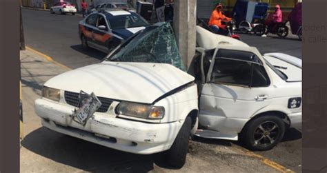 Poste salva la vida a peatón taxista muere al quedar prensado en su