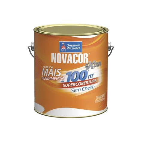 Tinta Acrílica Novacor Extra Standard Fosco Erva Doce 3 6 Litros