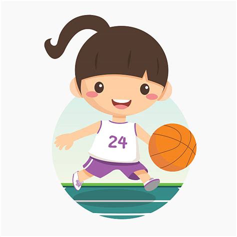 Royalty Free Girls Basketball Clip Art Vector Images And Illustrations