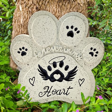 Diyjep Pierre Tombale Chat Et Chien Plaque Comm Morative Pour Tombe