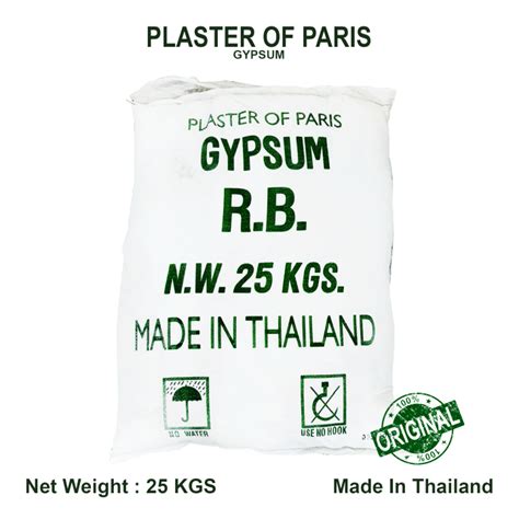 Kgs Plaster Of Paris Gypsum Powder Original Made In Thailand For