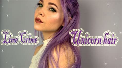 Lime Crime Unicorn Hair Dye Youtube