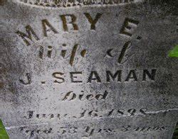 Mary Eliza Arthurs Seaman M Morial Find A Grave