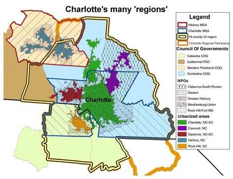 Charlotte Metro Area Map