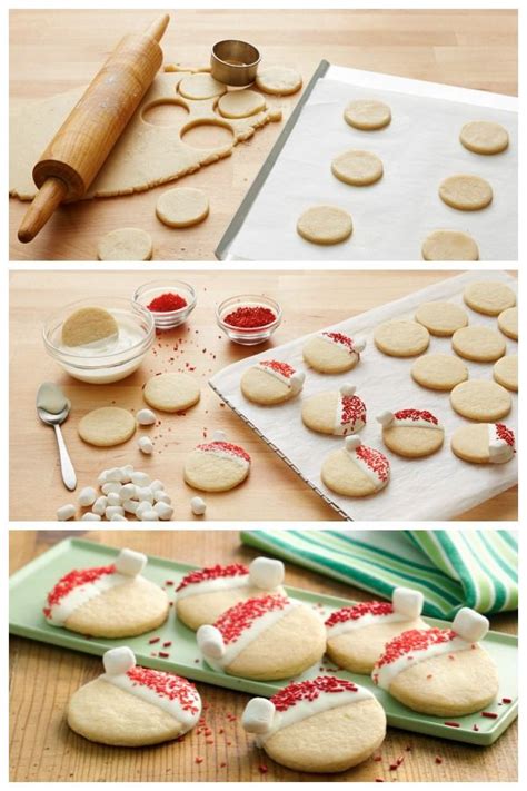 Santa Hat Cookies | Recipe | Cookies recipes christmas, Holiday baking ...