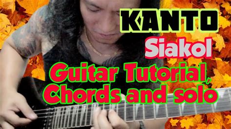 Guitar Tutorial Kanto By Siakol Chords And Solo YouTube