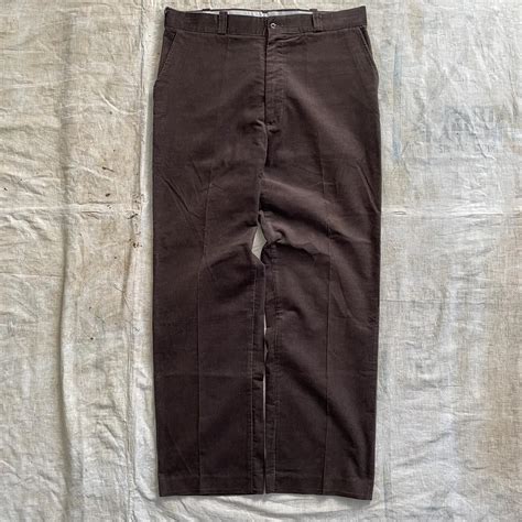 Vintage Brown Corduroy Work Pants 70s80s Like Depop