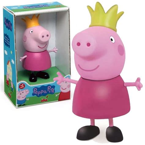 Boneco E Personagem Peppa Pig Princesa Vinil 15cm Elka Bonecas