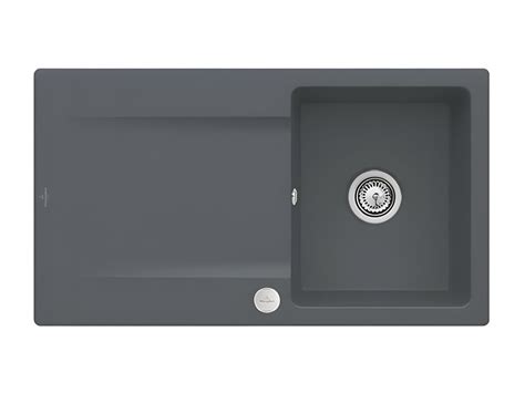 Evier Bac Villeroy Et Boch Siluet Graphite Ceramicplus Avec