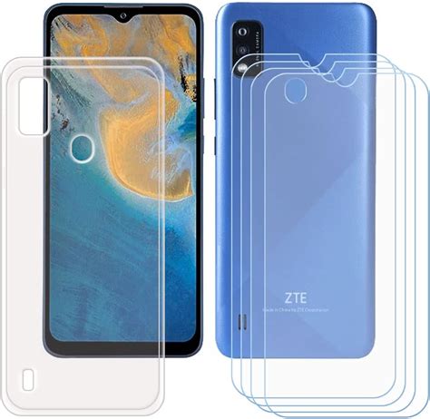 Fzym Case For Zte Optus X Delight 4 Pack Tempered Glass