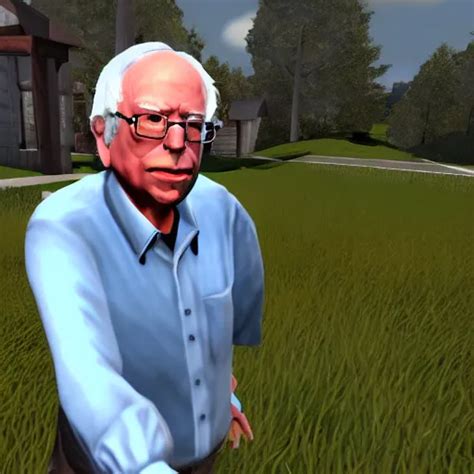 Gameplay Screenshot Of Bernie Sanders In Gmod Garry S Stable