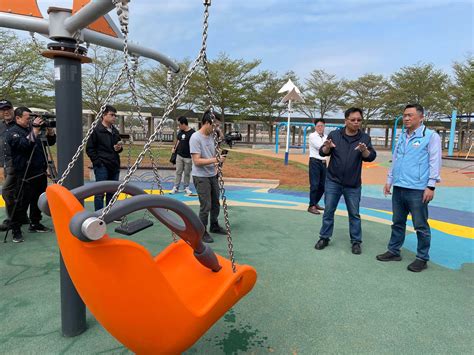 中華鱻傳媒 楊鎮浯關心莒光共融公園遊戲場 現勘要求如期5月啟用