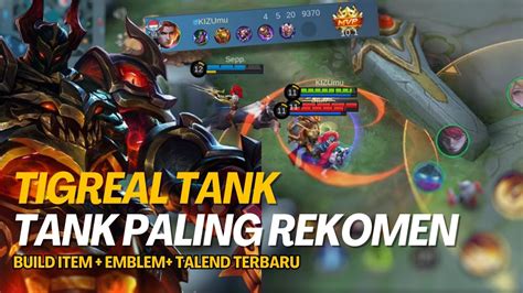 TIGREAL TANK PALING REKOMEN GAMEPLAY TIGREAL MOBILE LEGEND YouTube