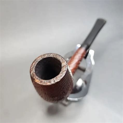 Georg Jensen Royal Knight Sandblasted Estate Briar Pipe Danish Estates